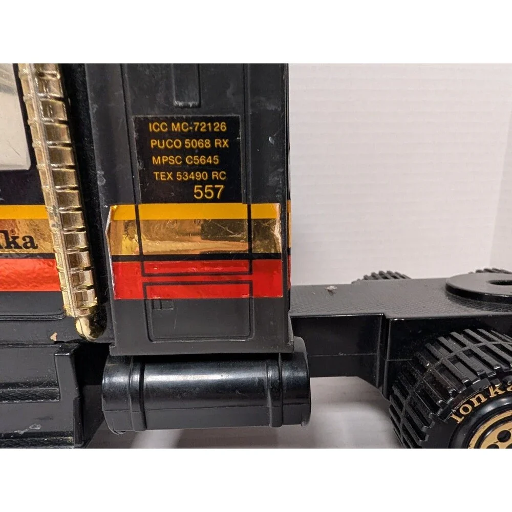 Vintage Tonka 1982 Clutch Poppers Road Boss Black Hawk Semi Truck, Used